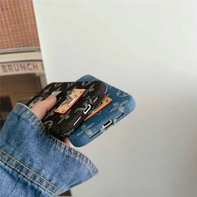 デニム スマホケース ルイヴィトン iphone16pro/16promax ケース