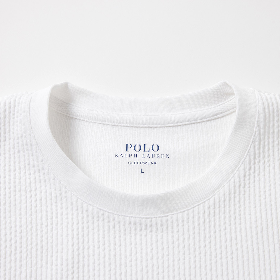 ニットシアサッカー クルーネック ホワイト | ポロ ラルフ ローレン