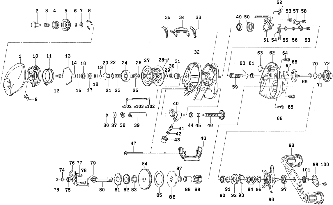 SS AIR用純正スプール（R, L）製品コード：00614160 27番 スプール