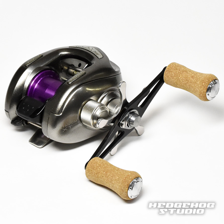 SHIMANO 05 メタニウムXT ガンメタ 右巻き カスタムハンドル【1