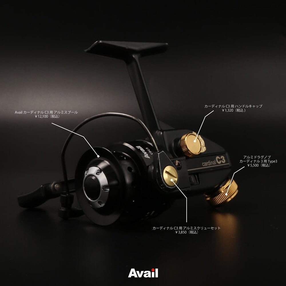 Avail/アベイル】ABU カーディナルC3用 アルミスクリューセット【SC