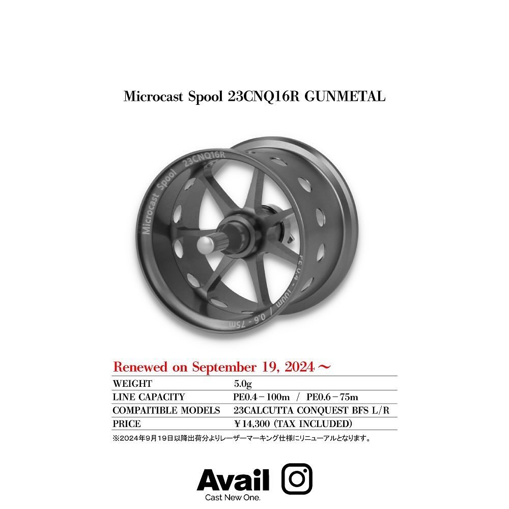 Avail】 MicrocastSpool 23CNQ16R/補助マグネット 補助マグネット8