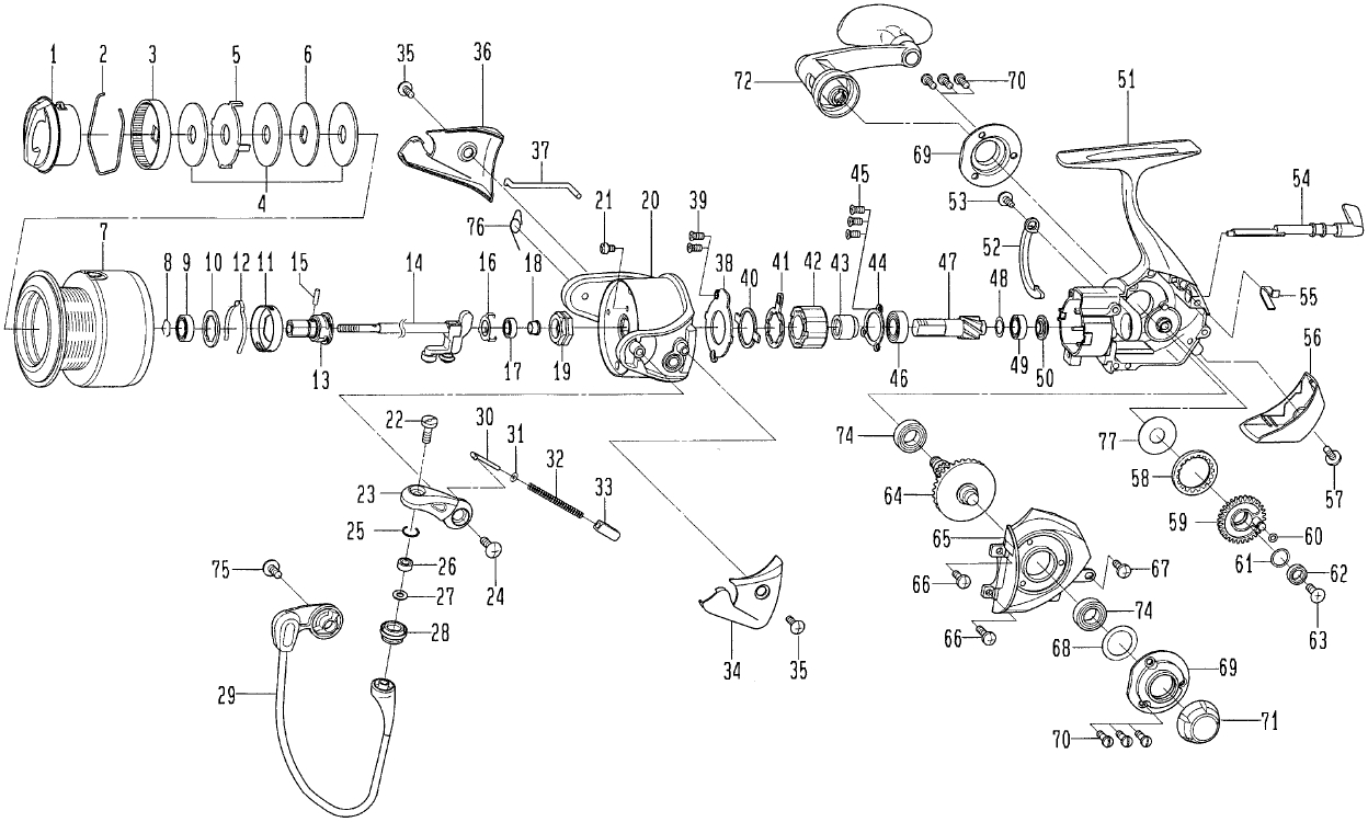 ダイワ純正お取り寄せパーツ：納期1ヶ月】04セルテート 4000 製品