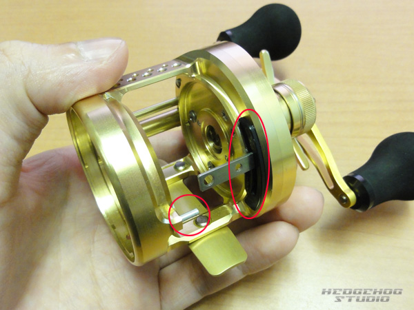 シマノ用 オフセットジュラルミンクラッチ CL-CNQ14（17カルカッタコン