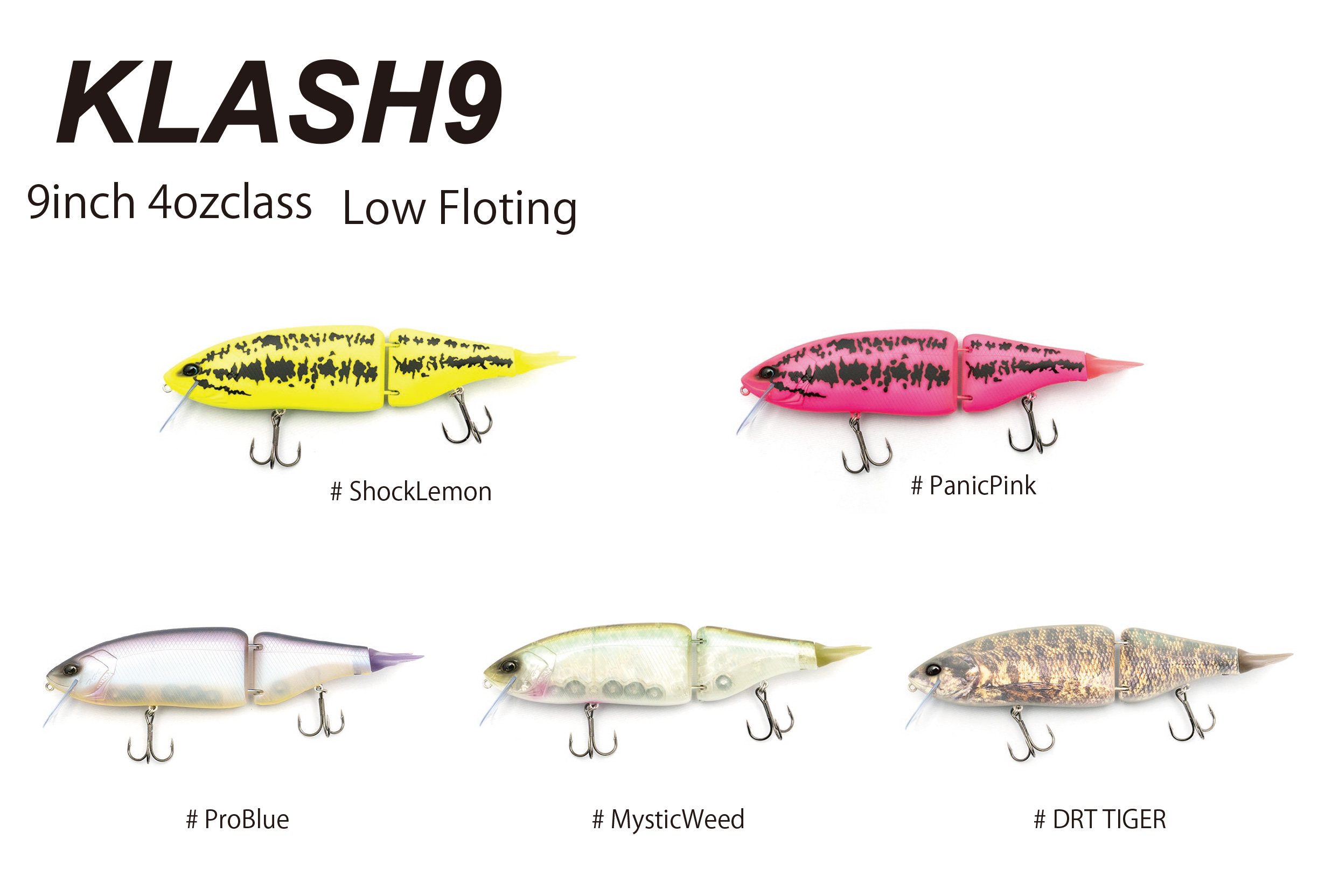 ルアー・フライ DRT KLASH9 LOW DRT TIGER ルアー・フライ DRT KLASH9