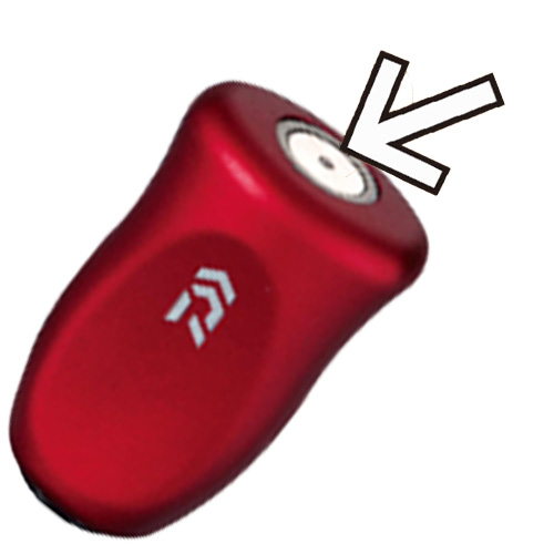 シルバー ベイトリール コルクハンドル レッドスプール シルバー