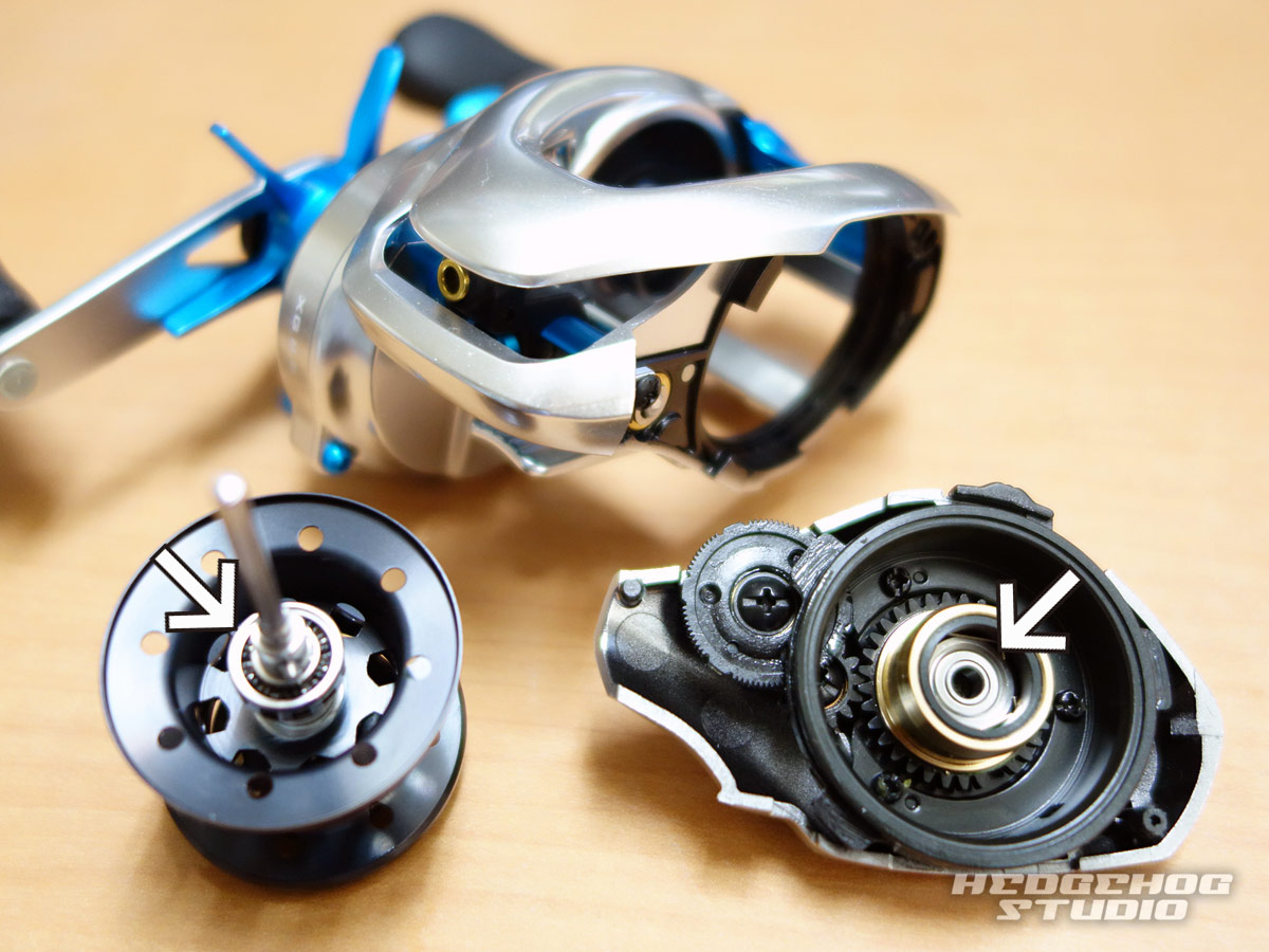 DK100 ベイトリール ベアリング増設 これが中華パクオリティ!!カルコン