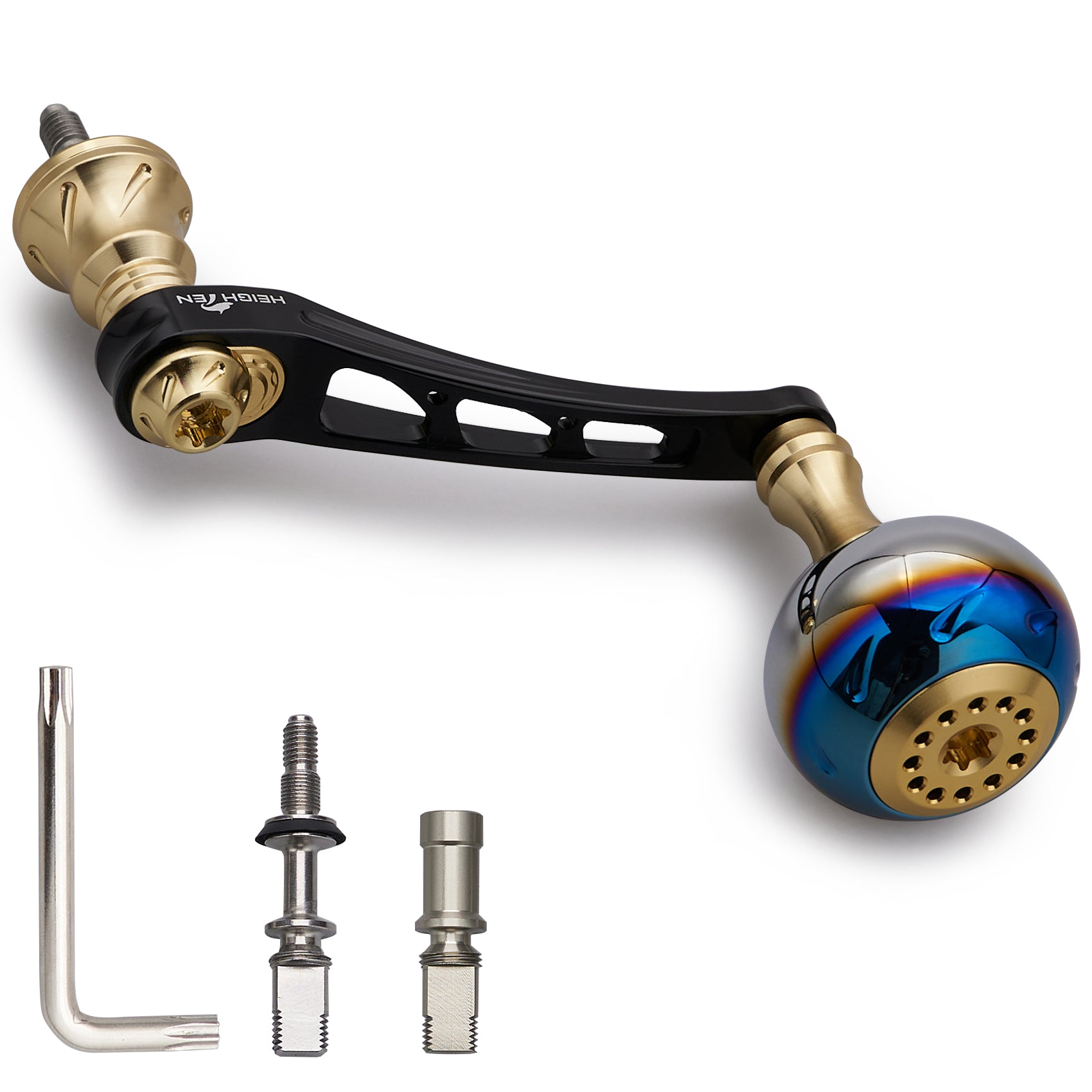 HEIGHTEN 55-60mm可変 リール ハンドル 30mm ハンドルノブ 搭載 ダイワ