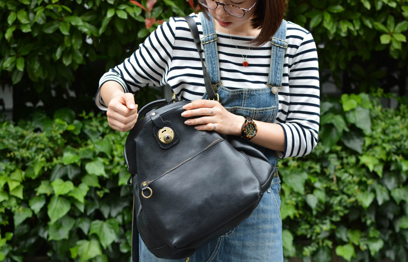 本店スタッフ：下川愛用「1paku(わんぱく)リュック」｜革鞄・革小物の