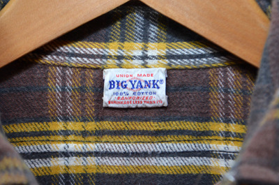 60's BIG YANKマチ付きネルシャツ｜VINTAGE / ヴィンテージ-SHIRT
