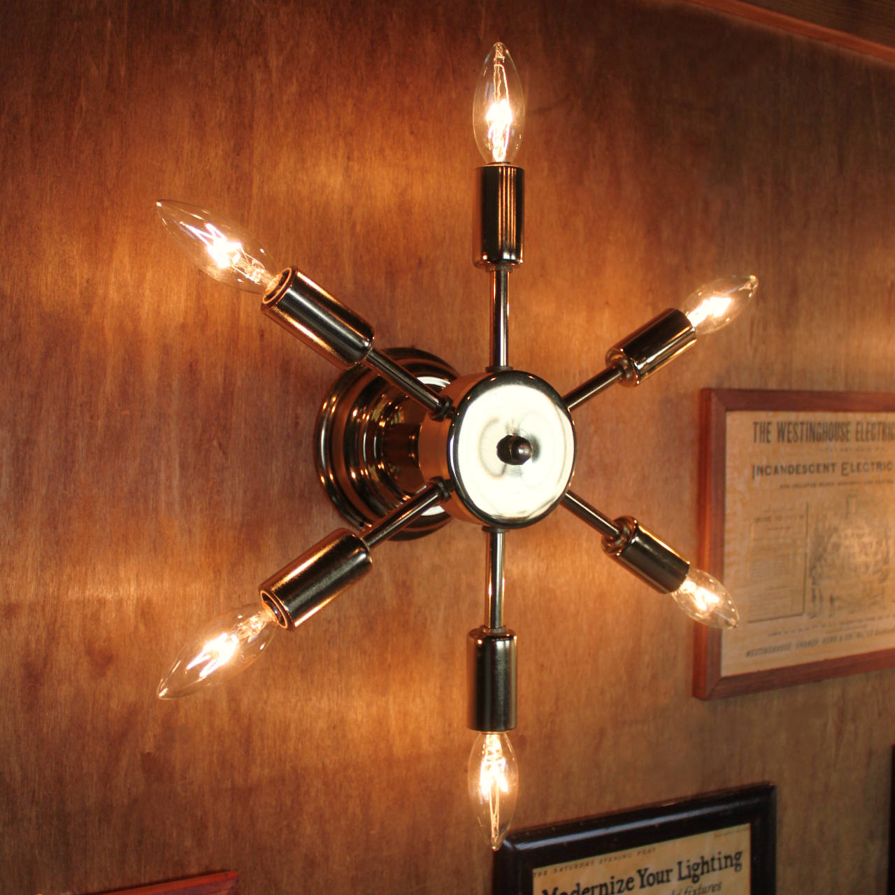 USAヴィンテージスプートニク6灯ブラケット/ミッドセンチュリー50