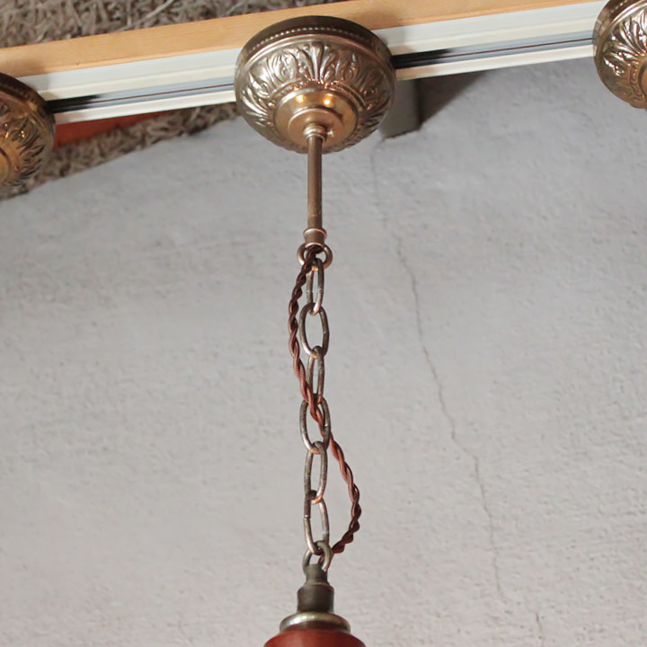 ミッドセンチュリーウッドペンダントライト｜木製吊下げ照明USA