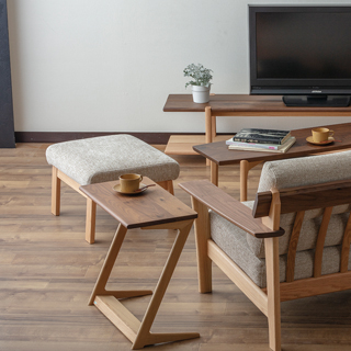 の*り様 飛騨家具 イバタインテリア STサイドテーブル 45