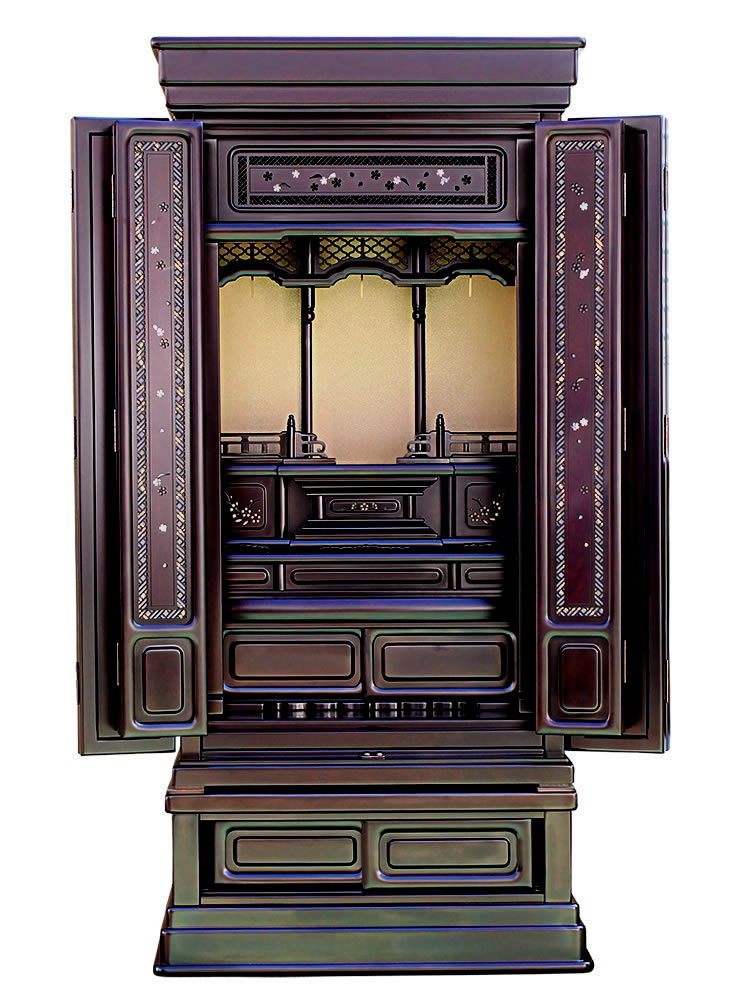 唐木仏壇・福寿-螺鈿細工をふんだんに施したデザイン性の高い伝統型