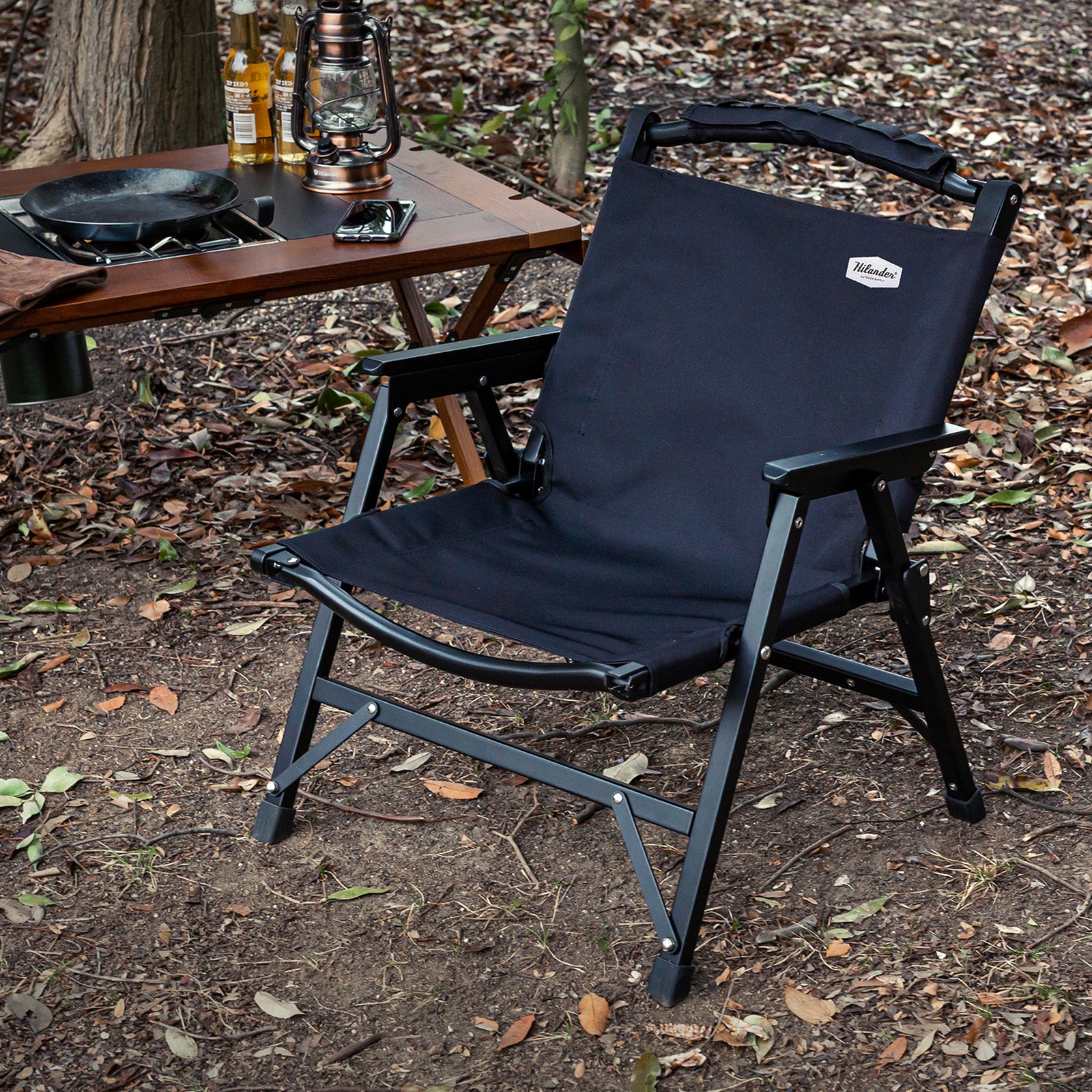 ウッドフレームチェアEX アウトドア キャンプ 椅子 チェア【1年保証