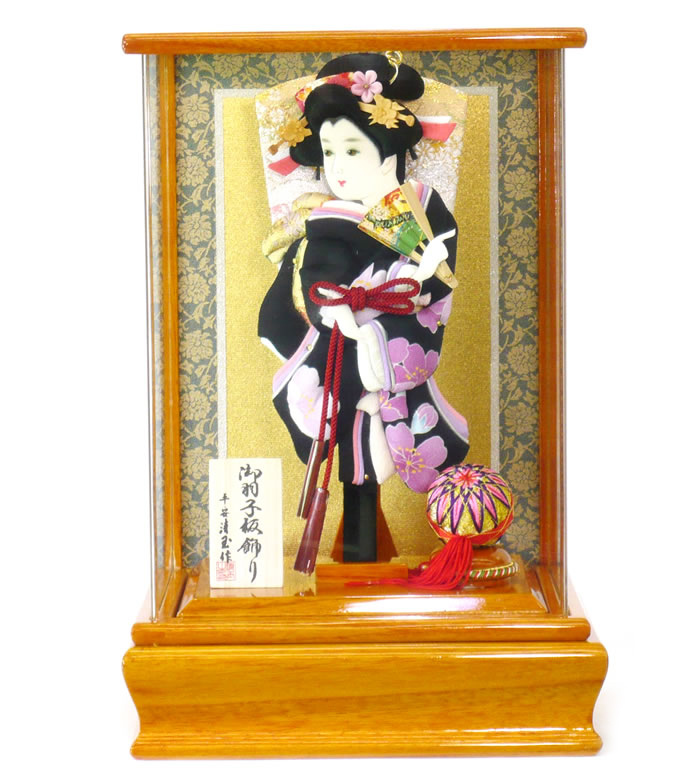 羽子板ケース入り飾りセット【P6112】インターネット店だけ☆限定販売