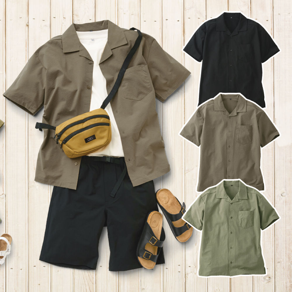 オープンカラーシャツ【S～3L】 | 激安靴の通販 ヒラキ公式サイト