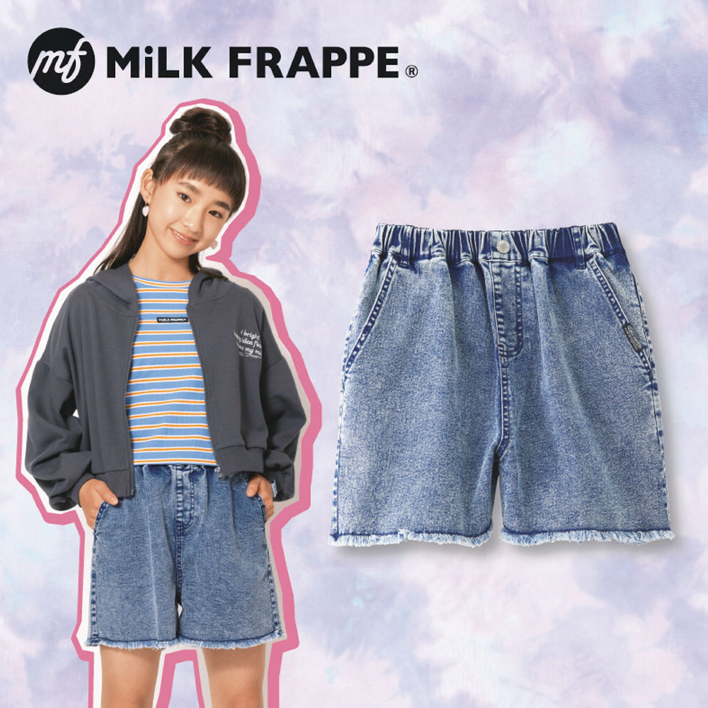 MiLK FRAPPE ダメージ加工デニムショートパンツ【130～160cm】 | 激安