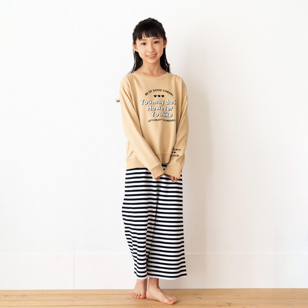 ルームウエア上下セット[子どもパジャマ、女の子]【130～160cm