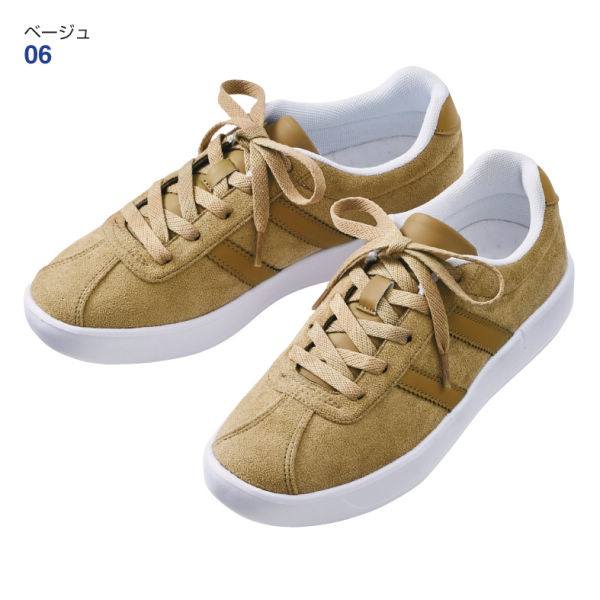 レディーススエード調スニーカー(超軽量)【22.5～24.5cm】 | 激安靴の