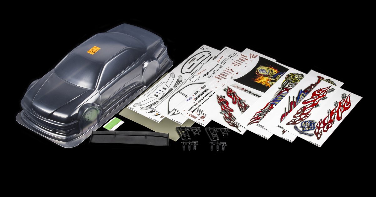 未塗装 hpi Weld 百式弐號機 トヨタマーク2 クリアボディ ラジコン 車