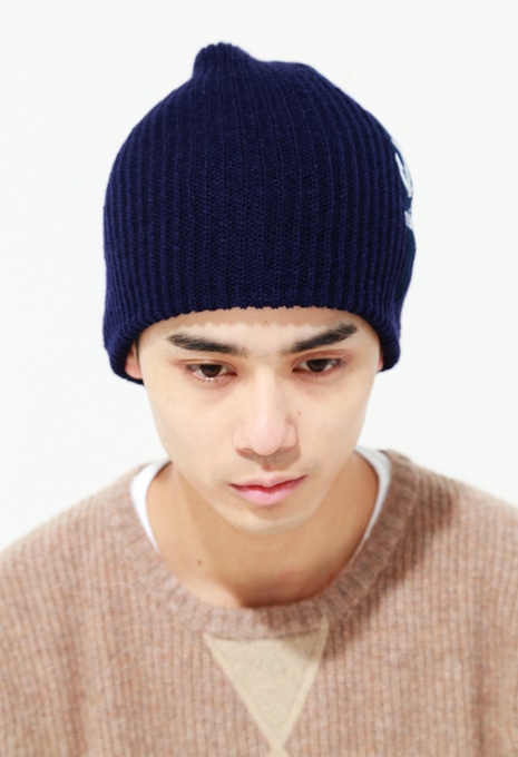 BLUE BLUE アンカーフェルトパッチ ニットキャップ | BLUE BLUE