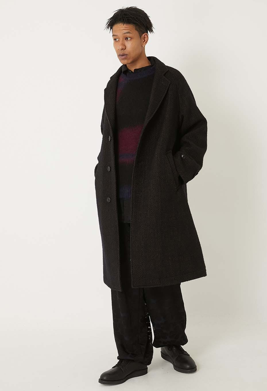 Roving Tweed Chesterfield Coat | BLUE BLUE JAPAN | HOLLYWOOD RANCH