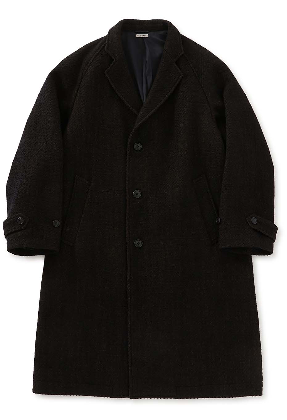 Roving Tweed Chesterfield Coat | BLUE BLUE JAPAN | HOLLYWOOD RANCH