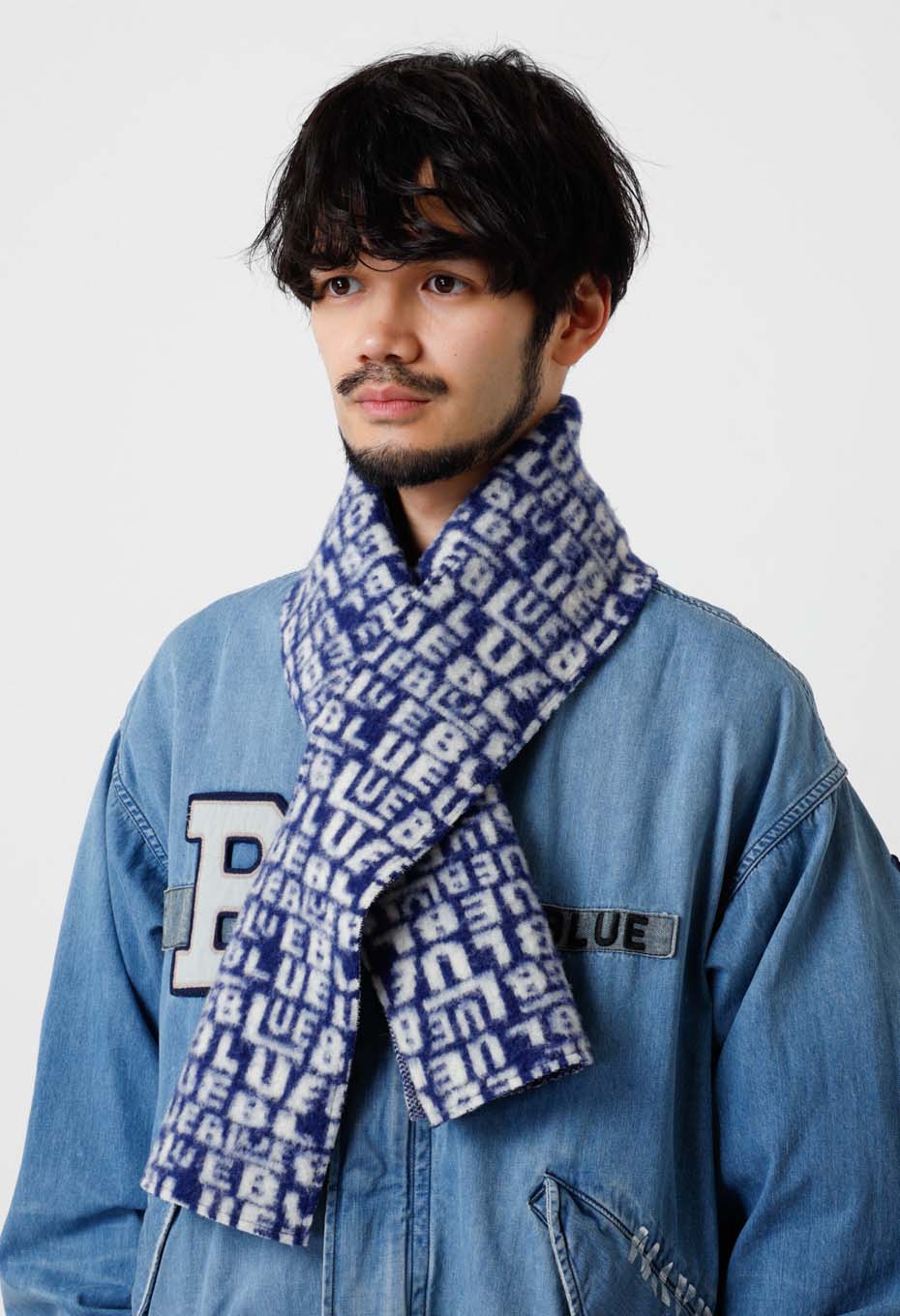 ランダムBLUE ブラシュドウールマフラー | BLUE BLUE | ハリウッド