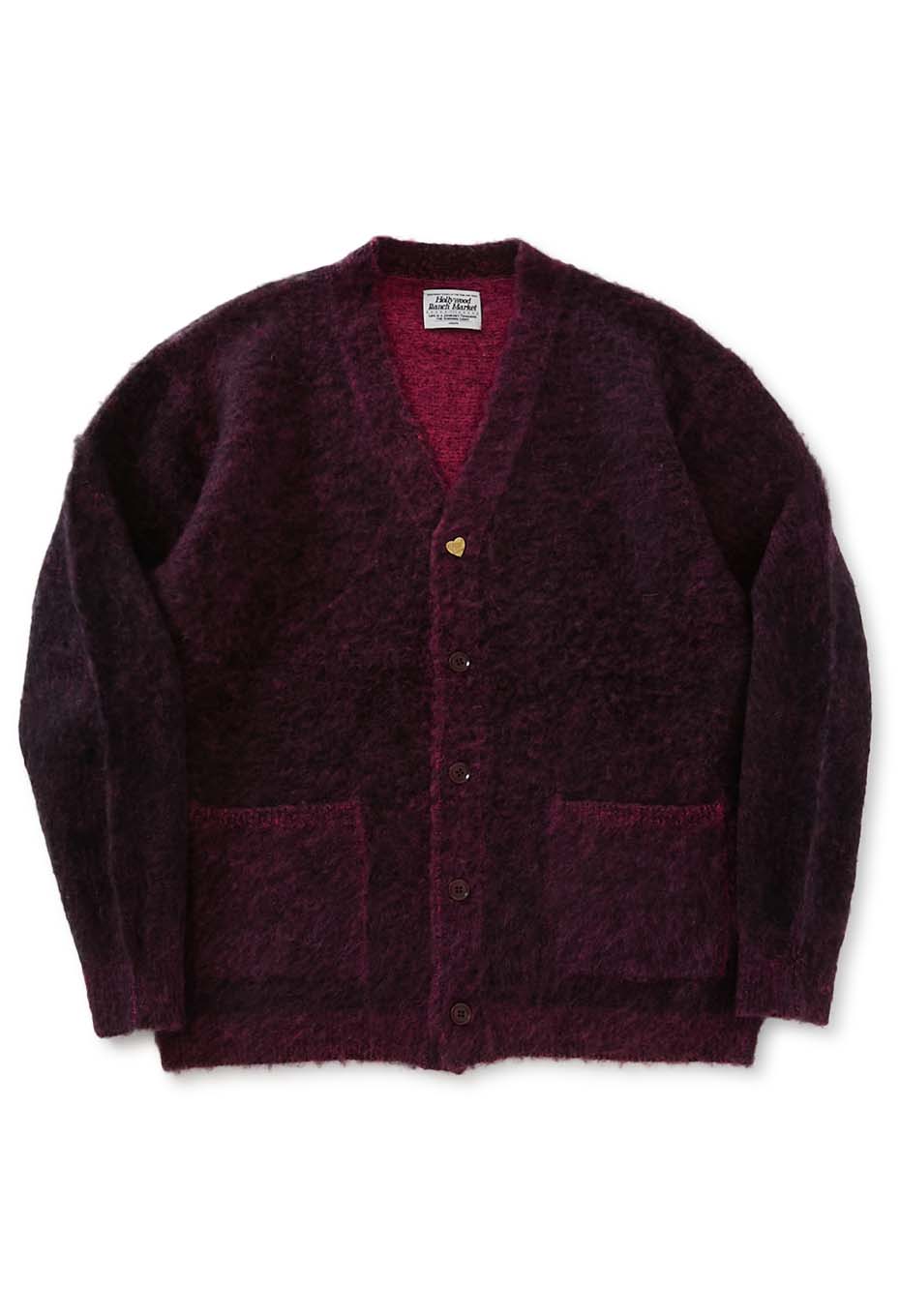 バイカラーモヘアカ ーディガン | HOLLYWOOD RANCH MARKET