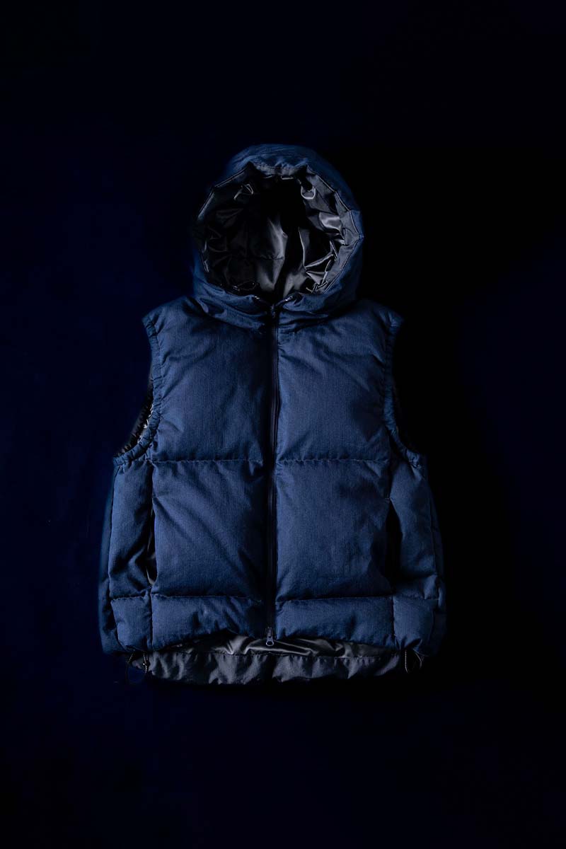 インディゴナイロンサテン リサイクルダウンシリーズ | BLUE BLUE