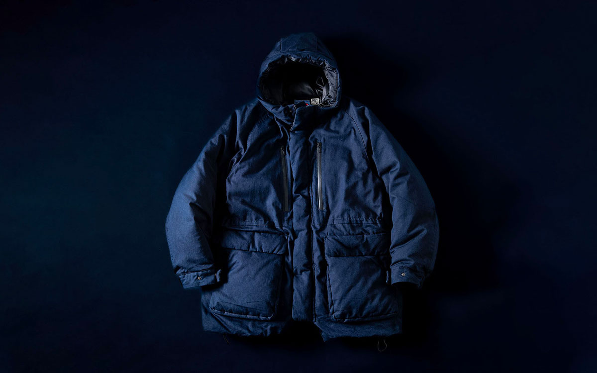 インディゴナイロンサテン リサイクルダウンシリーズ | BLUE BLUE