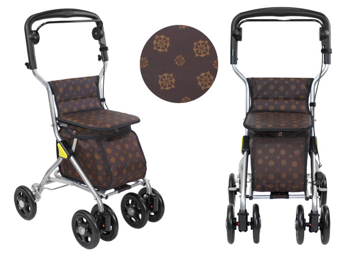 幸和製作所】シルバーカー ルミド SIMD02 ブラウン | 手押し車 通販の