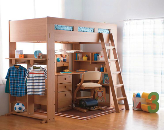 コイズミ学習デスク ハイベッドデスク｜カリモク家具等通販・販売の