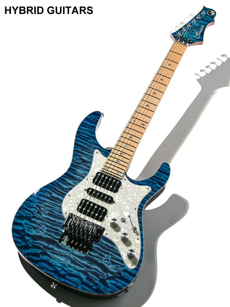 Freedom Custom Guitar Research HYDRA FRT 24F 5A Quilted Maple SER