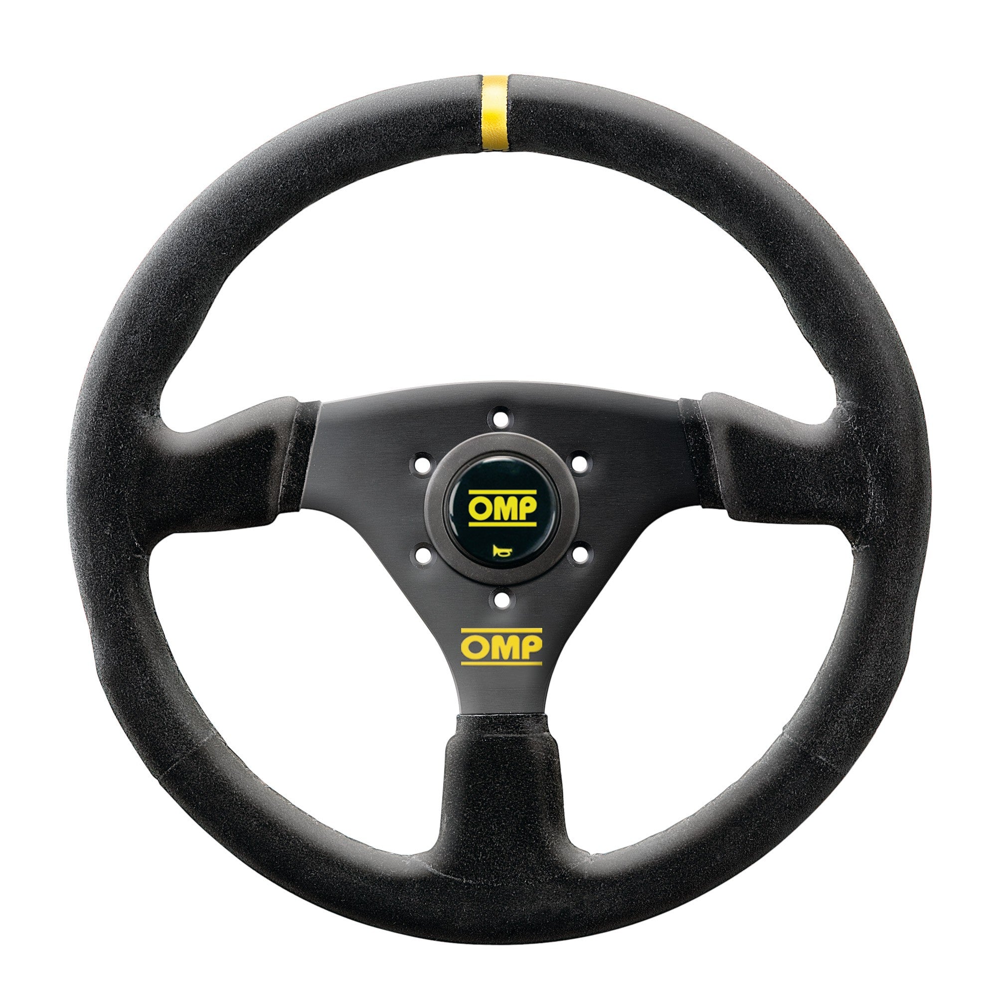 OMP Targa Steering Wheel - Black Suede/Black · Hybrid Racing