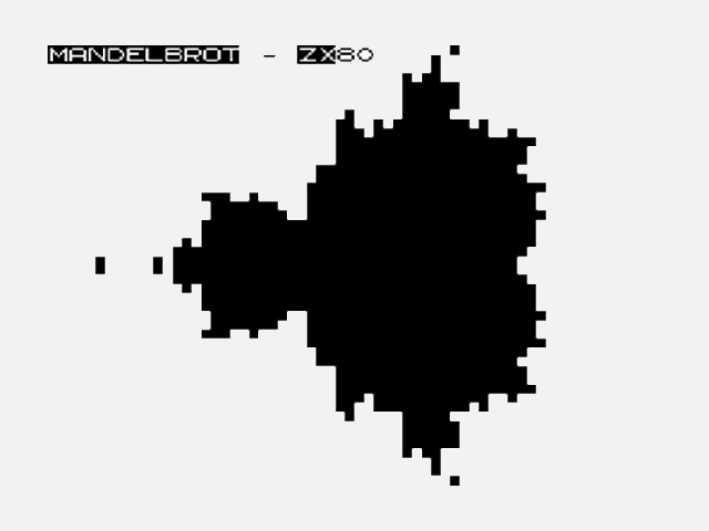 C Programming on Sinclair ZX Machines - Generating a Mandelbrot