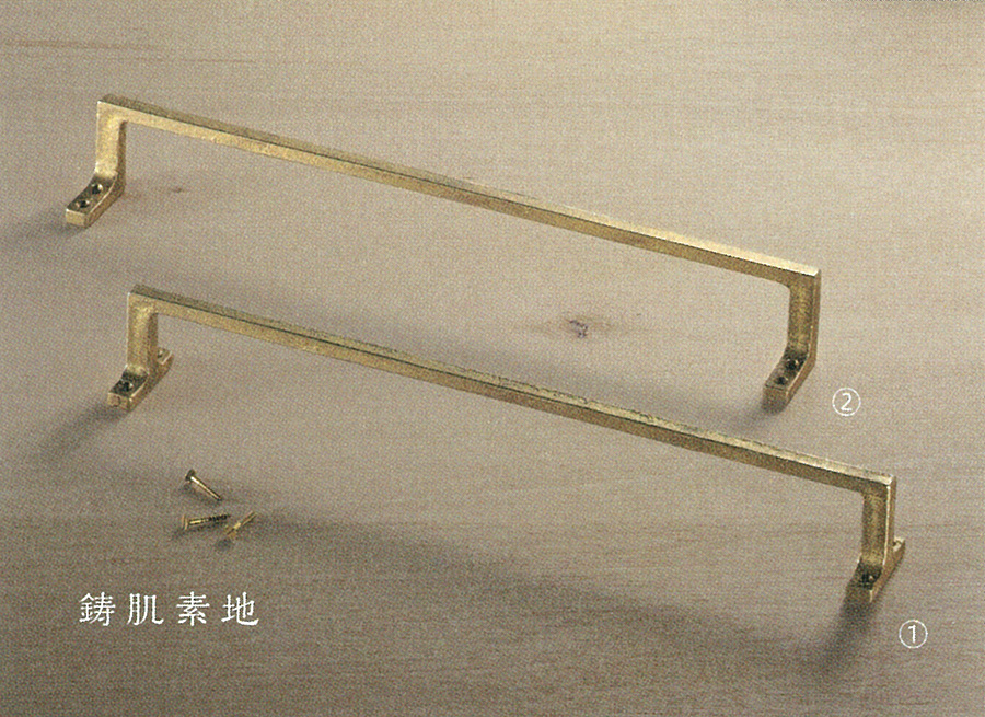 真鍮鋳物 タオル掛け・タオルバー ブラス製品の鋳肌素地 ｜ アイエムWB