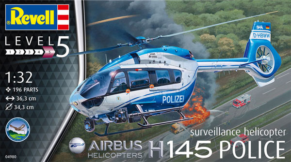 1/32 Aircraft エアバスヘリコプターズ H145 警察ヘリコプター Revell
