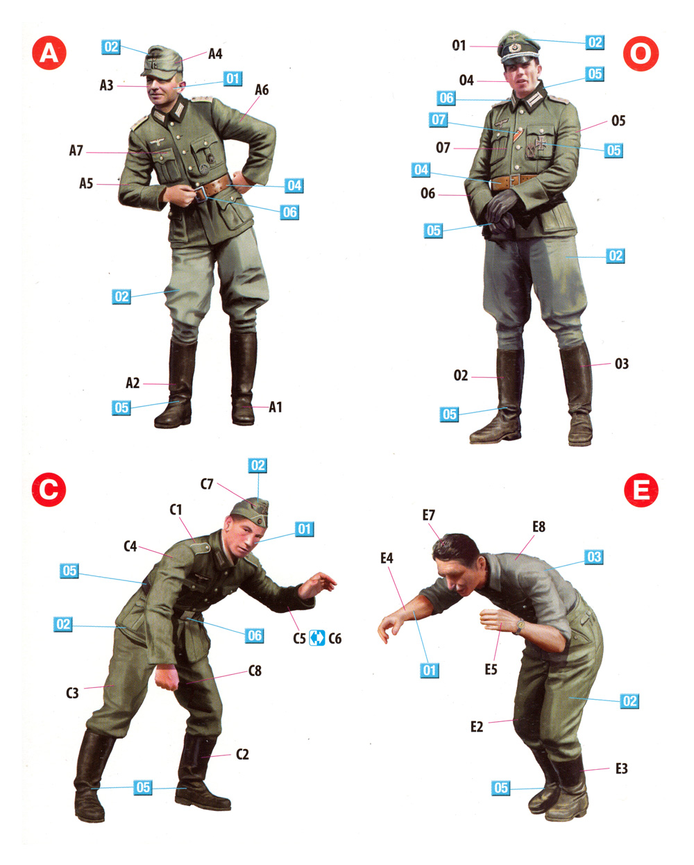 1/35 WW2 ミリタリーミニチュア ドイツ兵 ドライバー & 士官 MINI ART