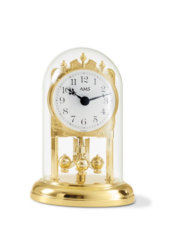 ガラスドームがお洒落です！AMS（アームス）振り子置き時計 1101/時計