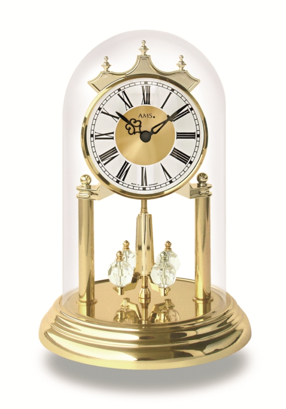 ガラスドームがお洒落です！AMS（アームス）振り子置き時計 1202/時計