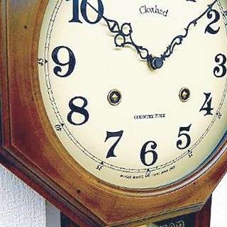 さんてる アンティーク調振り子時計8角形 電波振り子ムーブメント