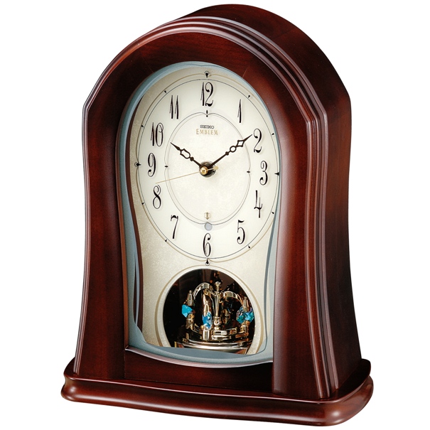 セイコー置時計エンブレム SEIKO電波置き時計 HW545Z/時計 掛け時計