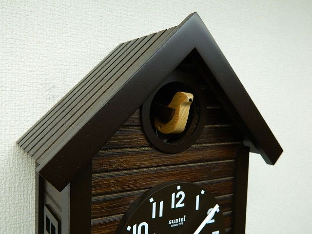 鳩時計レトロ さんてる 日本製 振り子はと時計 SQ04AN アンティーク