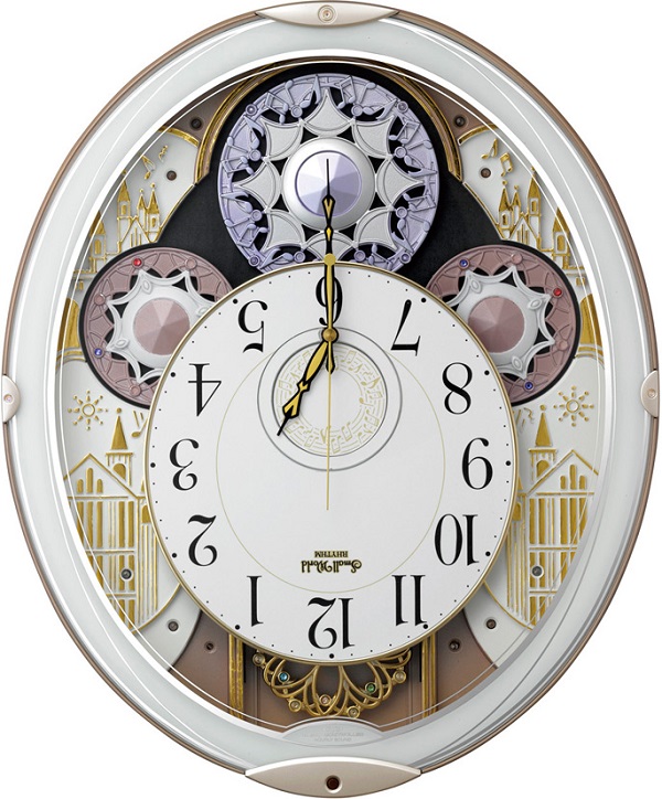 文字盤が360度回転します！からくり時計スモールワールド ノエルN