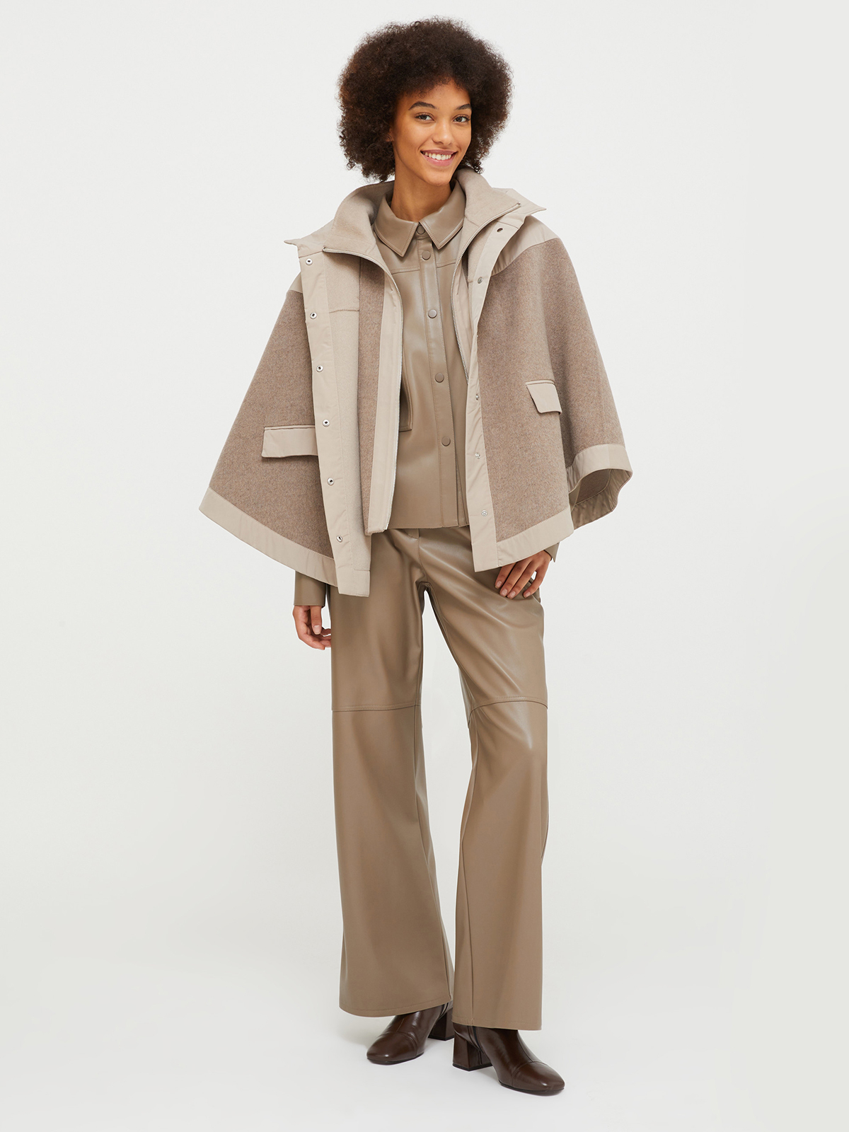 ウール ブレンド ケープ コート｜Intrend (イントレンド) 公式