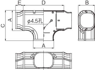 ST】T型ジョイント | 製品情報 | 因幡電工 INABA DENKO（因幡電機産業）
