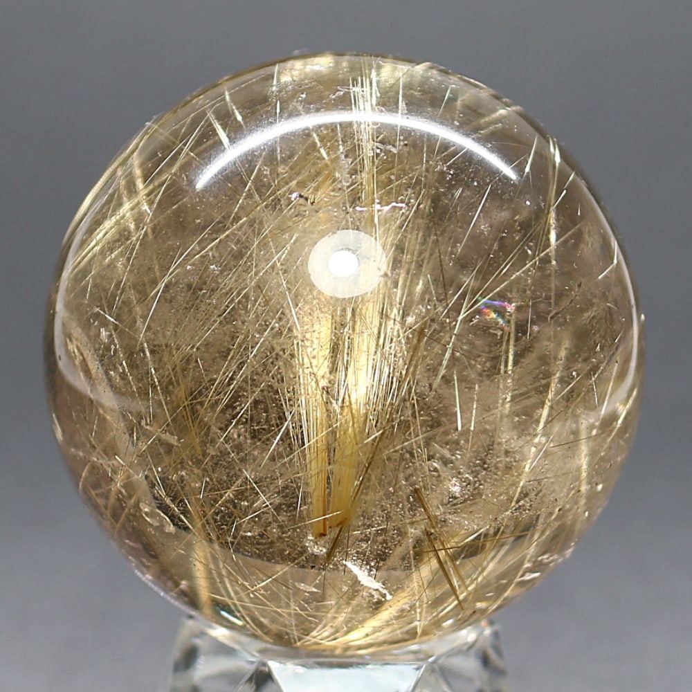 高品質]ゴールドルチルクォーツ丸玉/スフィア - 埼玉県吉川市の天然石