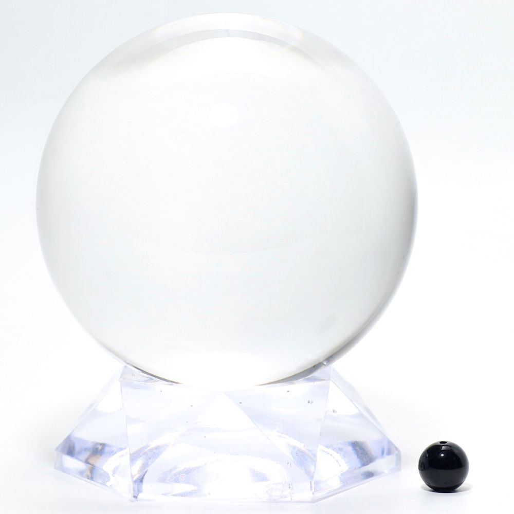 品質ランク]ブラジル産天然無垢本水晶玉/7cmUP丸玉/天然本物透明